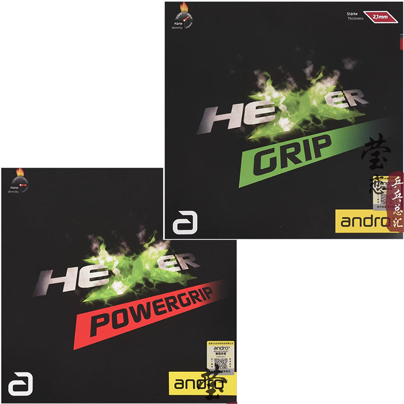 Table Tennis Racket - Andro HEXER GRIP karet tenis meja