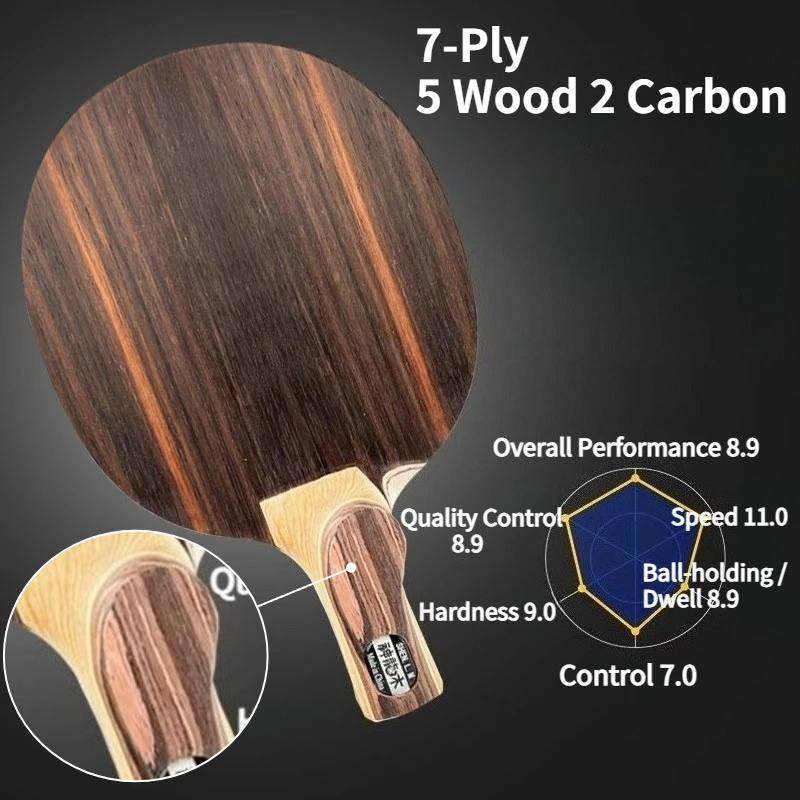 Table Tennis In Japanese - Shenlongmu Table Tennis Blade 7-Ply Japanese&Chinese