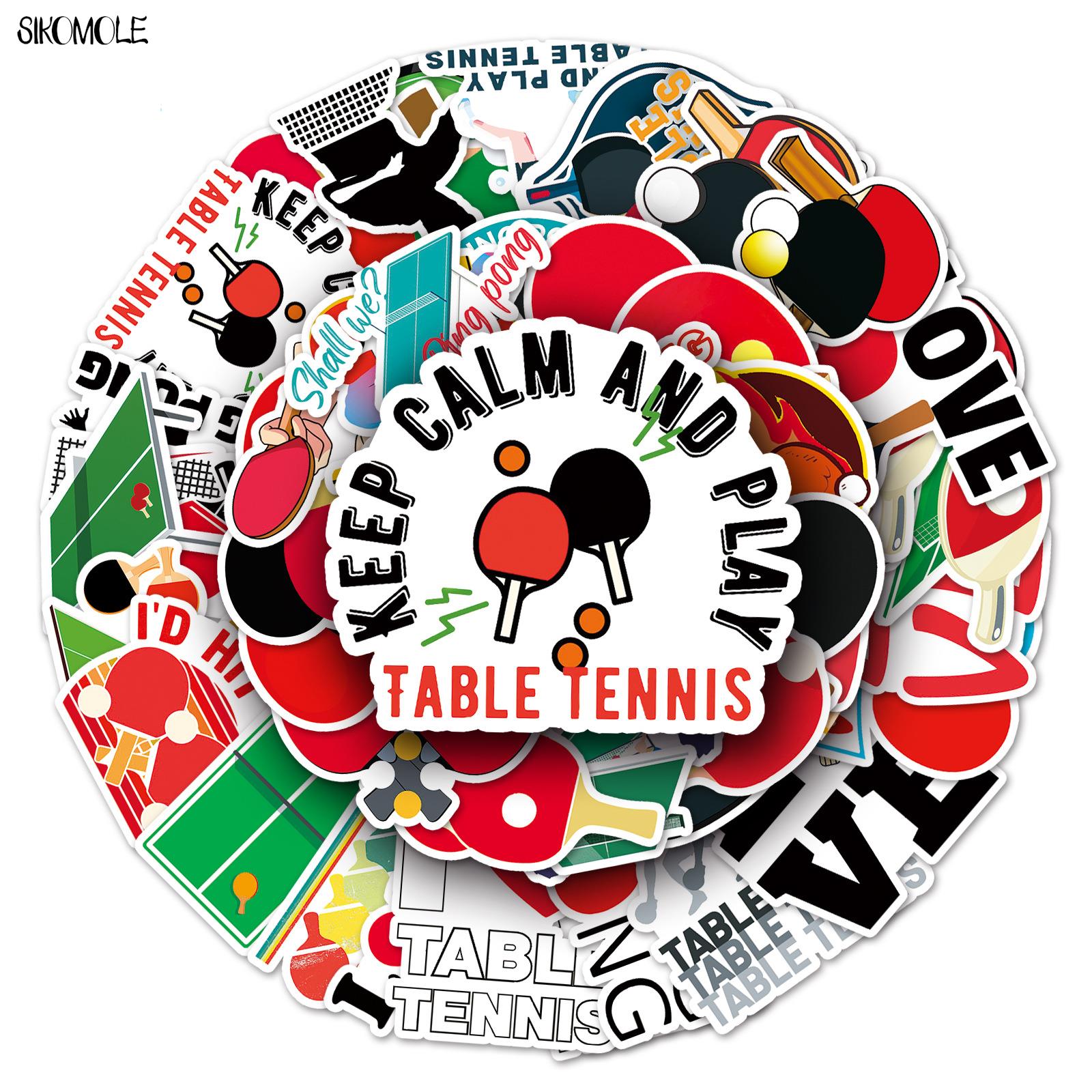 Table Tennis Olympics - 10/30/50 Buah Stiker Bola Ping-Pong DIY
