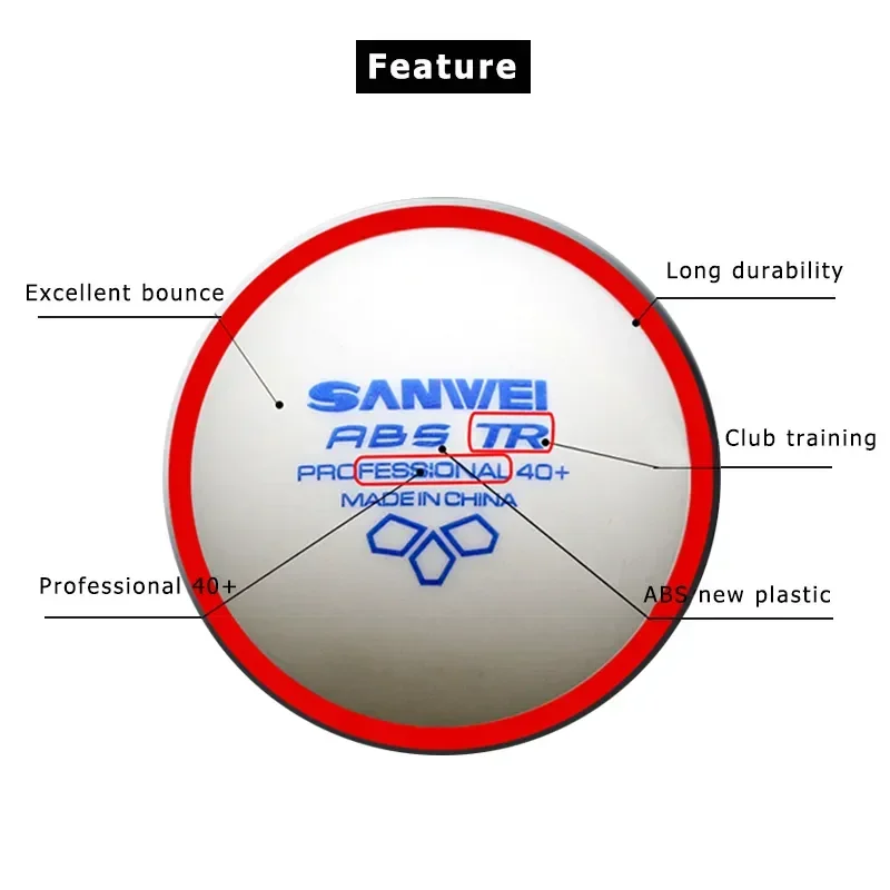 Bola Tenis Meja SANWEI-ABS TR  - Table Tennis Olympics ulasan dan harga