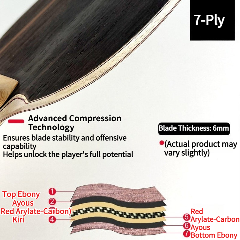 Shenlongmu Table Tennis Blade  - Table Tennis In Japanese ulasan dan harga