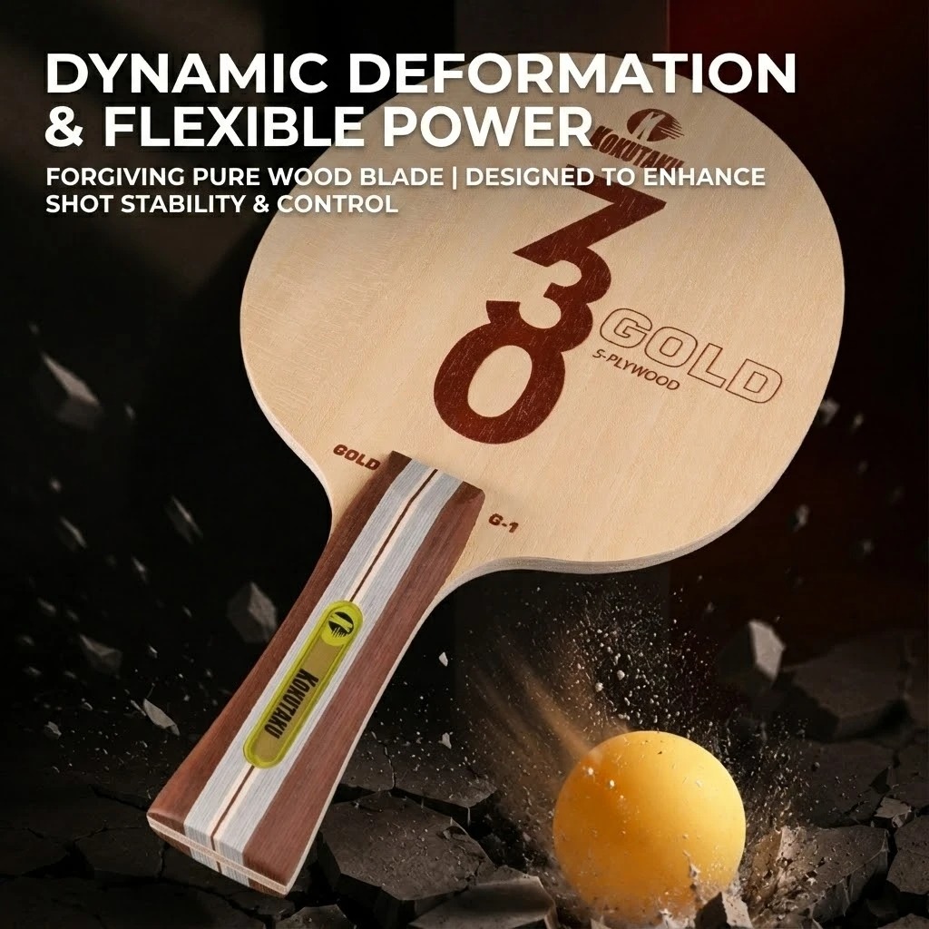 Blade Tenis Meja Kokutaku FL 7 - Table Tennis Racket ulasan dan harga