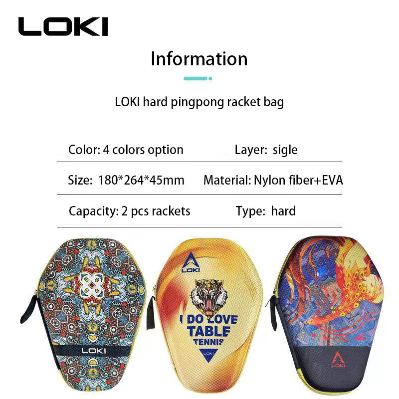 LOKI tas raket tenis meja port - Table Tennis Loki ulasan dan harga