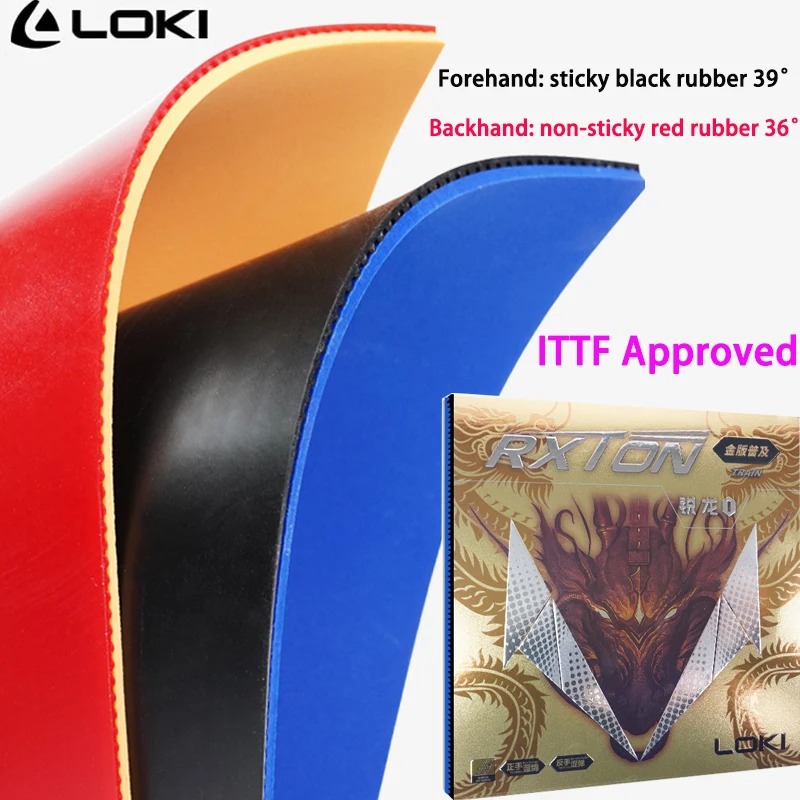 LOKI RXTON 1 FIRE DRAGON Karet - Table Tennis Zhang Jike ulasan dan harga